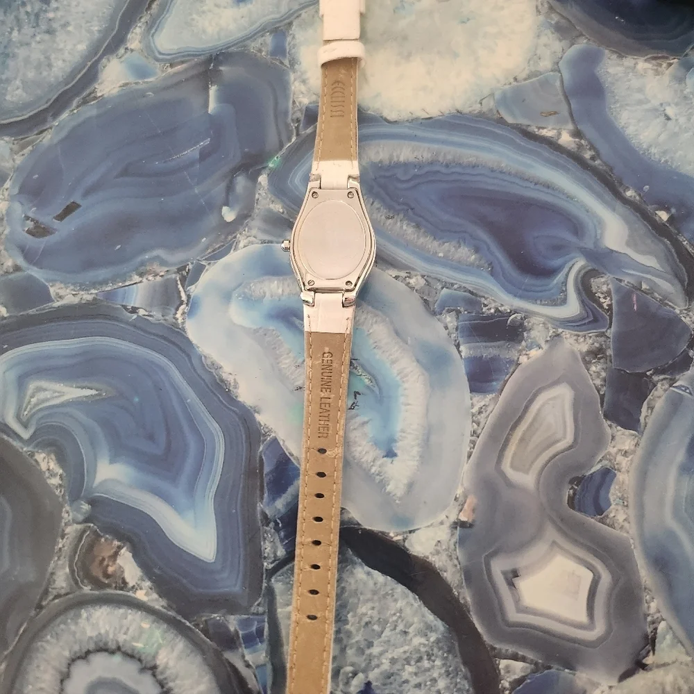 Ecclissi Sterling Silver 925 Case Leather Band